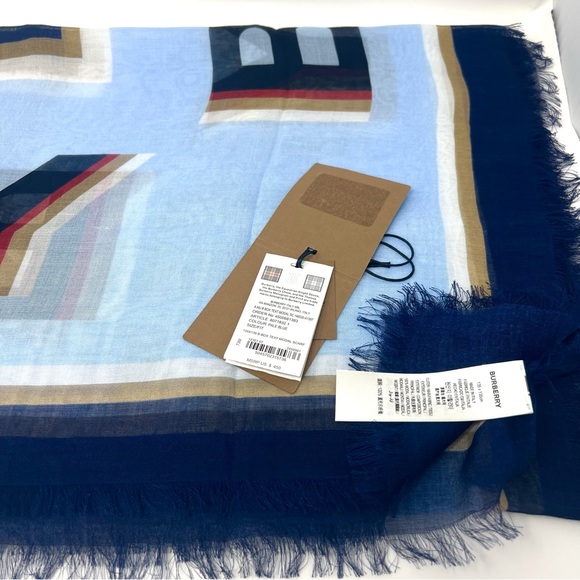 Burberry MU B Tox Text Modal scarf - Picture 9 of 11